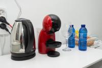Coffee and tea making facilities at Hostal Santa Cruz