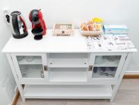 A kitchen or kitchenette at Hostal Santa Cruz