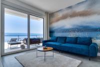Posezení v ubytování Seaview Villa Marila with a private pool with hydromassage, 3 en suite bedrooms, 1km from beach
