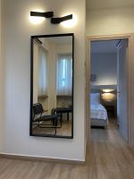 A bed or beds in a room at Chrysanthi's Apartment
