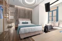 Postel nebo postele na pokoji v ubytování Hellenic Vibes Smart Hotel