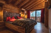 Posteľ alebo postele v izbe v ubytovaní Chalet Steinbock