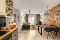 Kuchyň nebo kuchyňský kout v ubytování Elite Apartament Parking by IMPERO
