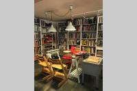 Knihovna v apartmánu