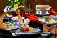 旅館の敷地内または近くでの食事または食べ物