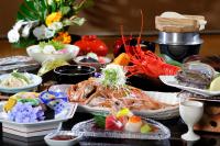 旅館の敷地内または近くでの食事または食べ物