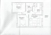 The floor plan of Caracola Apartment