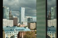 Výhľad na mesto Varšava alebo výhľad na mesto priamo z apartmánu
