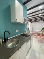 Kuchyňa alebo kuchynka v ubytovaní Apartamentos - Alameda