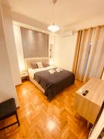 Posteľ alebo postele v izbe v ubytovaní Studio 32m2 Nefitou Metaxa