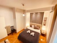 Posteľ alebo postele v izbe v ubytovaní Studio 32m2 Nefitou Metaxa