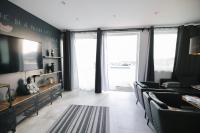 Televízia a/alebo spoločenská miestnosť v ubytovaní Residence top location apt. 1 Marghareta with sea view