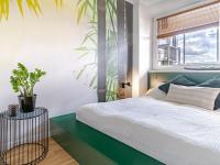 Postel nebo postele na pokoji v ubytování City View Apartment - Zgoda 13