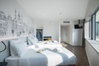 B&B Hotel Budapest Cityにあるベッド