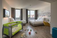 B&B Hotel Budapest Cityにあるベッド
