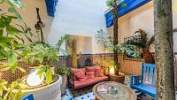 A seating area at Villa El Patio Andaluz Velez-Malaga by Ruralidays