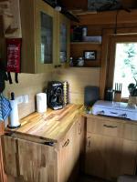 Kuchnia lub aneks kuchenny w obiekcie Wasserfallhütte Saalbach