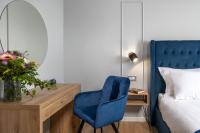Posteľ alebo postele v izbe v ubytovaní Blue Allure Apartment