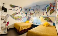Hotel y Arte Antigua by Amazing Guatemala Travelにあるベッド