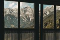 Widok na góry z tego hotelu