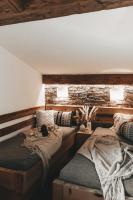 Łóżko lub łóżka w pokoju w obiekcie Jufenalm BOHO Hotel & Restaurant