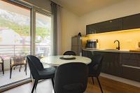 Kuchyň nebo kuchyňský kout v ubytování Apartmani Benzon
