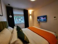 Postel nebo postele na pokoji v ubytování Apartament Na Krzywym Kole