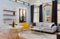 Posedenie v ubytovaní LUX Golden Apartment Praga Kępna by Renters Prestige
