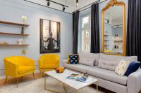 Posedenie v ubytovaní LUX Golden Apartment Praga Kępna by Renters Prestige