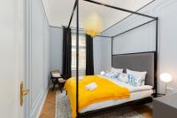 Posteľ alebo postele v izbe v ubytovaní LUX Golden Apartment Praga Kępna by Renters Prestige