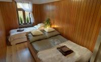Posteľ alebo postele v izbe v ubytovaní Apartament z panorama Szrenicy - duzy 70m2, 2 sypialnie i salon, idealny dla duzej grupy!