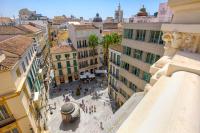Nespecifikovaný výhled na destinaci Málaga nebo výhled na město při pohledu z apartmánu