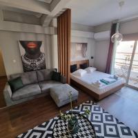 Posteľ alebo postele v izbe v ubytovaní RED ROOMS TSIMISKI 60