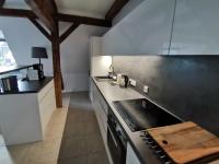 Kuchyň nebo kuchyňský kout v ubytování APARTMÁNY 91 Boží Dar