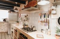 Kuchyň nebo kuchyňský kout v ubytování Casa da Madalena Backpackers Hostel