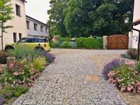 Zahrada ubytování Apartmány na Trojmezí, byt Markéta