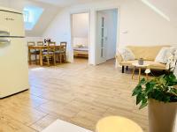 Kuchyň nebo kuchyňský kout v ubytování Apartmány Jetřichovice - České Švýcarsko