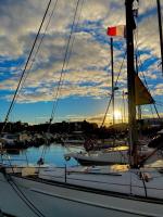 a group of boats docked in a marina at SUPERBE VOILIER CAP AGDE avec parking gratuit sur place in Cap d&#39;Agde