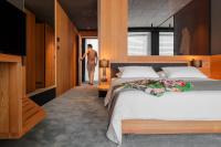 Postel nebo postele na pokoji v ubytování Hotel Osmolis