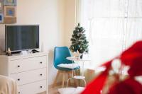 Telewizja i/lub zestaw kina domowego w obiekcie Azúr Apartman Keszthely