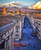 A general view of Catania or a view of the city taken from the holiday home
