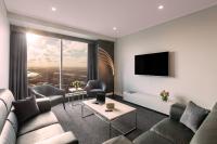 Meriton Suites World Tower, Sydneyにあるテレビまたはエンターテインメントセンター