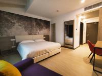 Łóżko lub łóżka w pokoju w obiekcie Hotel Luna