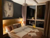 Posteľ alebo postele v izbe v ubytovaní Apartament SPA 52 Resort Kozubnik blisko Szczyrk- 5D Apartamenty