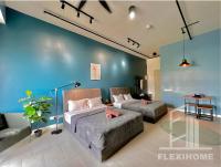 9am-5pm, SAME DAY CHECK IN AND CHECK OUT, Work from Home, Comfy & Quiet Tamarind Suites-Cyberjaya by Flexihome-MY,にあるベッド