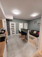 Kuchyň nebo kuchyňský kout v ubytování Apartamenty Cieplicka 20
