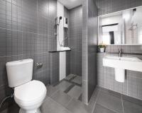 Koupelna v ubytování Aqua Residences อควา เรสซิเดนซ์ ห้องพักใหม่ให้เช่า ติดรถไฟฟ้าสถานีวุฒากาศ