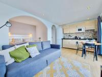 A kitchen or kitchenette at Coastview Terrace Studio by TOR