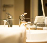 Koupelna v ubytování Hotel JeštěBrno