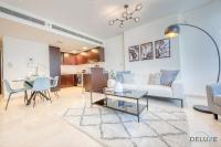 Posezení v ubytování Holiday Escape Luxe 1BR Near Metro in DIFC by Deluxe Holiday Homes